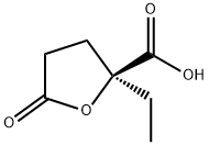 2-Furancarboxylicacid,2-ethyltetrahydro-5-oxo-,(2S)-(9CI) Struktur