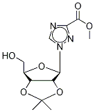 1-[2,3-O-Isopropylidene-β-D-ribofuranosyl]-1,2,4-triazole-3-carboxylic Acid Methyl Ester Struktur