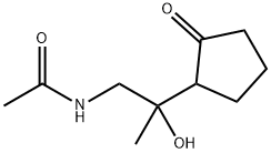 Acetamide, N-[2-hydroxy-2-(2-oxocyclopentyl)propyl]- (9CI) Struktur