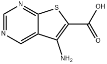 5-aminothieno[2,3-d]pyrimidine-6-carboxylicacid Struktur