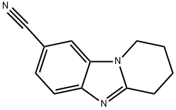 Pyrido[1,2-a]benzimidazole-8-carbonitrile, 1,2,3,4-tetrahydro- (7CI,9CI) Struktur