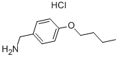 P-BUTOXYBENZYLAMINE HYDROCHLORIDE Struktur