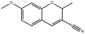 7-Methoxy-2-methyl-2H-1-benzopyran-3-carbonitrile Struktur