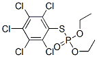 Phosphorothioic acid O,O-diethyl S-(pentachlorophenyl) ester Struktur