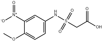 3-NITRO-4-METHOXYANILINOSULFONYL ACETIC ACID Struktur