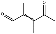 2-Pentenal, 2,3-dimethyl-4-oxo- (9CI) Struktur