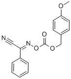 2-(4-METHOXYBENZYLOXYCARBONYLOXYIMINO)-2-PHENYLACETONITRILE Struktur