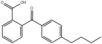 o-(p-Butylbenzoyl)benzoic acid Struktur