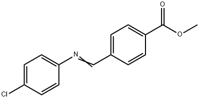 methyl 4-[[(4-chlorophenyl)imino]methyl]benzoate Struktur