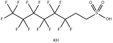 potassium 3,3,4,4,5,5,6,6,7,7,8,8,8-tridecafluorooctanesulphonate Struktur