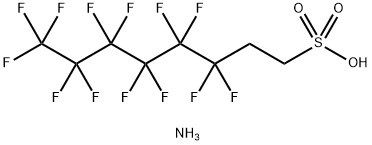 3,3,4,4,5,5,6,6,7,7,8,8,8-トリデカフルオロ-1-オクタンスルホン酸アンモニウム塩 化學(xué)構(gòu)造式