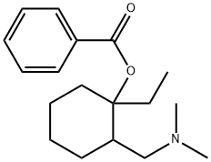 Benzoic acid 2-[(dimethylamino)methyl]-1-ethylcyclohexyl ester Struktur