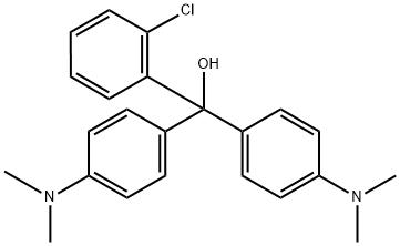 2,-chloro-4',4''-bis(dimethylamino)trityl alcohol  Struktur