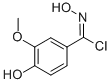 N,4-DIHYDROXY-3-METHOXY-BENZENE CARBOXIMIDOYL CHLORIDE Struktur