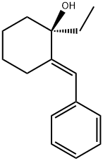 Cyclohexanol,1-ethyl-2-(phenylmethylene)-,(2E)-(+)-(9CI) Struktur