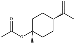 trans-1-methyl-4-(1-methylvinyl)cyclohexyl acetate Struktur