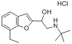 (+/-)-BUFURALOL HYDROCHLORIDE Struktur