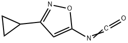 Isoxazole, 3-cyclopropyl-5-isocyanato- (9CI) Struktur