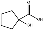 Cyclopentanecarboxylic acid, 1-mercapto- (9CI) Struktur