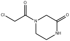 4-(2-CHLORO-ACETYL)-PIPERAZIN-2-ONE Struktur