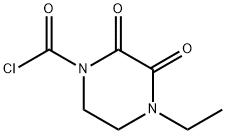 4-Ethyl-2,3-dioxo-1-piperazine carbonyl chloride Struktur