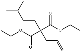 diethyl (3-methylbutyl)allylmalonate Struktur