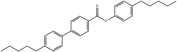 4-pentylphenyl 4'-pentyl[1,1'-biphenyl]-4-carboxylate Struktur