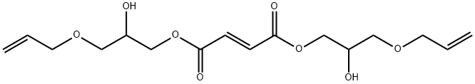 Fumaric acid bis[3-(allyloxy)-2-hydroxypropyl] ester Struktur