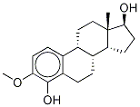 3-Methoxyestra-1,3,5(10)-triene-4,17β-diol Struktur