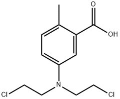 Acidul 5,N,N-di-(2-cloretil)amino-2-metilbenzoic [Romanian] Struktur