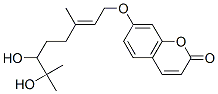 7-[(6,7-Dihydroxy-3,7-dimethyl-2-octen-1-yl)oxy]coumarin Struktur