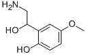 2-(2-amino-1-hydroxyethyl)-4-methoxyphenol Struktur