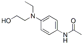 N-[4-[ethyl(2-hydroxyethyl)amino]phenyl]acetamide Struktur