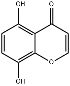 5,8-Dihydroxy-4H-1-benzopyran-4-one Struktur