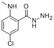 5-CHLORO-2-(METHYLAMINO)BENZENE-1-CARBOHYDRAZIDE Struktur