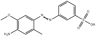 3-[(4-Amino-5-methoxy-2-methylphenyl)azo]benzenesulfonic acid Struktur