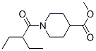 4-Piperidinecarboxylicacid,1-(2-ethyl-1-oxobutyl)-,methylester(9CI) Struktur