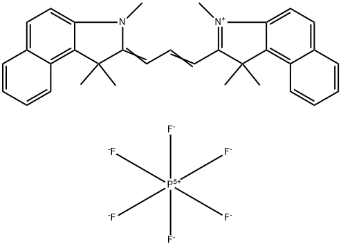 4,5:4',5'-DIBENZO-1,1',3,3,3',3'-HEXAMETHYLINDACARBOCYANINE HEXAFLUOROPHOSPHATE Struktur