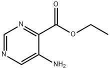 4-PyriMidinecarboxylic acid, 5-aMino-, ethyl ester Struktur