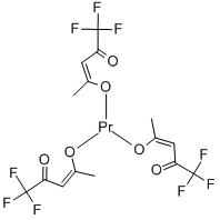 PRASEODYMIUM TRIFLUOROACETYLACETONATE Struktur