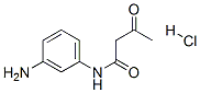 N-(3-aminophenyl)-3-oxobutyramide monohydrochloride Struktur