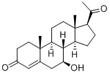 4-Pregnen-7beta-ol-3,20-dione Struktur