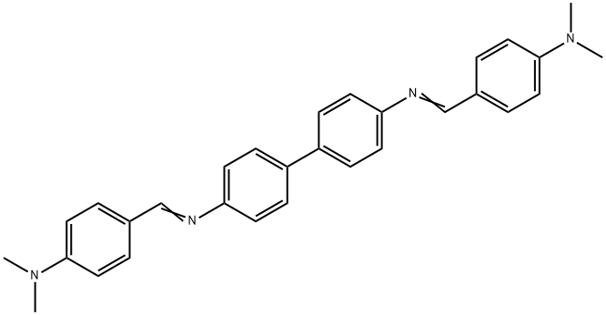 N,N'-Bis[[4-(dimethylamino)phenyl]methylene][1,1'-biphenyl]-4,4'-diamine Struktur