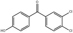 3,4-Dichloro-4'-hydroxybenzophenone Struktur