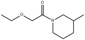 Piperidine, 1-(ethoxyacetyl)-3-methyl- (9CI) Struktur