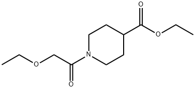 4-Piperidinecarboxylicacid,1-(ethoxyacetyl)-,ethylester(9CI) Struktur