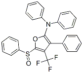 2-Furanamine,  N,N,3-triphenyl-5-(phenylsulfinyl)-4-(trifluoromethyl)- Struktur