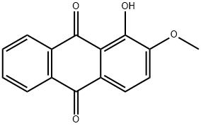 1-HYDROXY-2-METHOXYANTHRAQUINONE Struktur