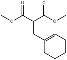 2-(1-Cyclohexen-1-ylmethyl)malonic acid dimethyl ester Struktur