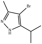 4-bromo-5-isopropyl-3-methyl-1H-pyrazole(SALTDATA: HCl) Struktur